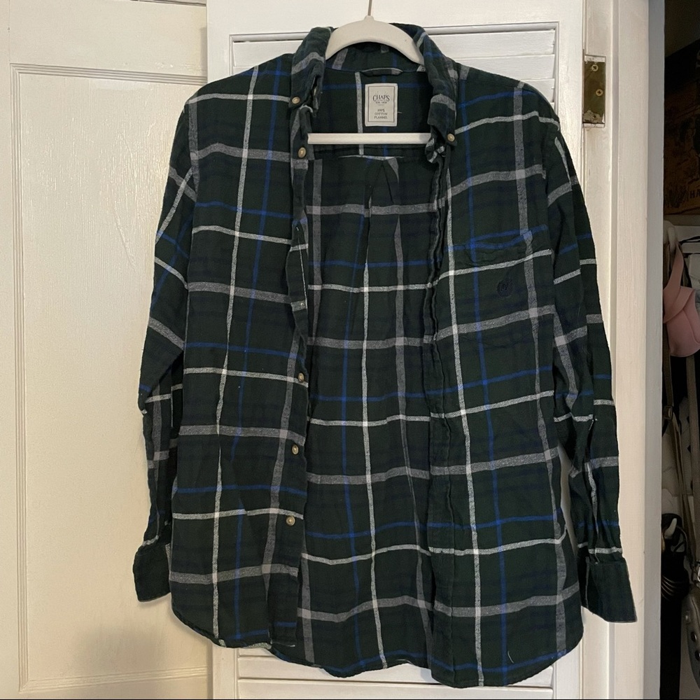 Chaps Green Flannel Shirt